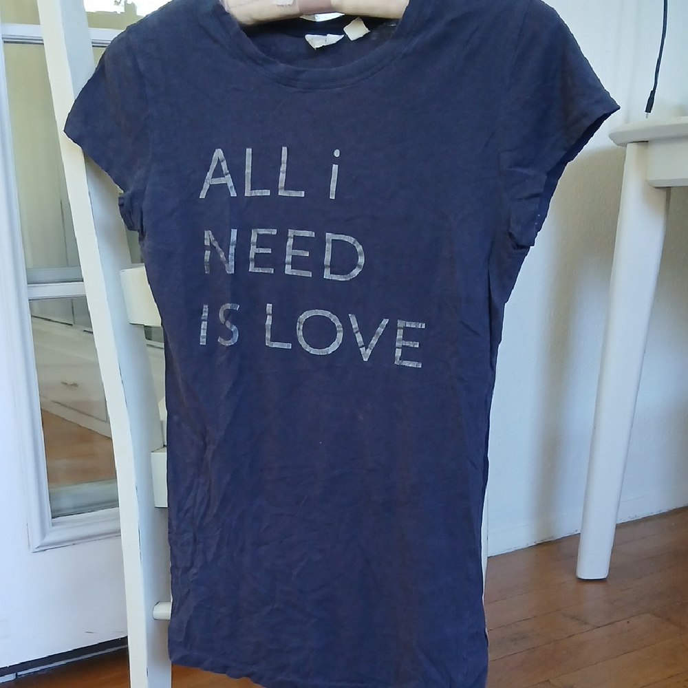 American Eagle Outfitters Navy Blue Graphic Tee